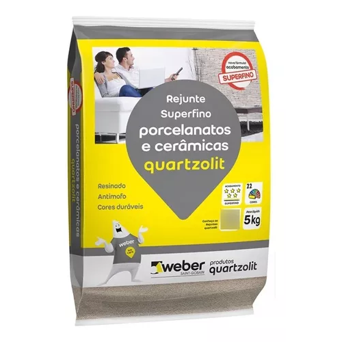 Rejunte Palha para Porcelanato 5Kg Quartzolit